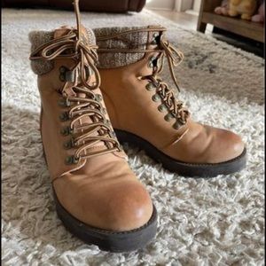 Mia brown Lace up boots